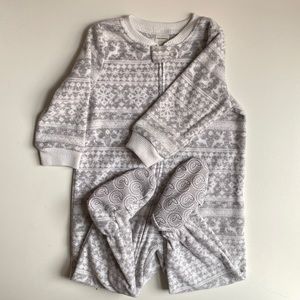 [3/15$] Carters Fleece Pajamas 12MO